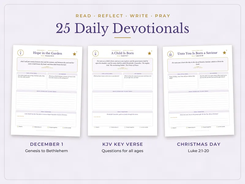 Advent Bible Reading Plan for Families: daily