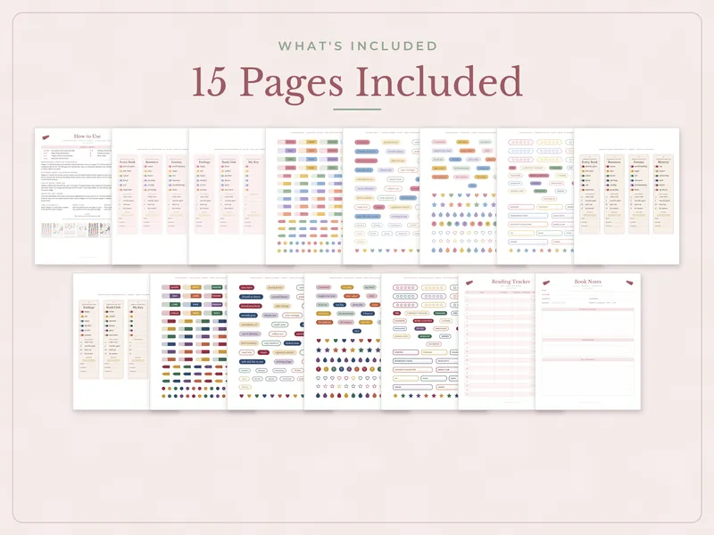 Book Annotation Kit: what's included