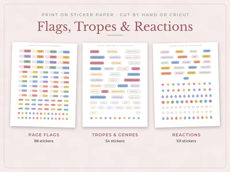 Book Annotation Kit: stickers