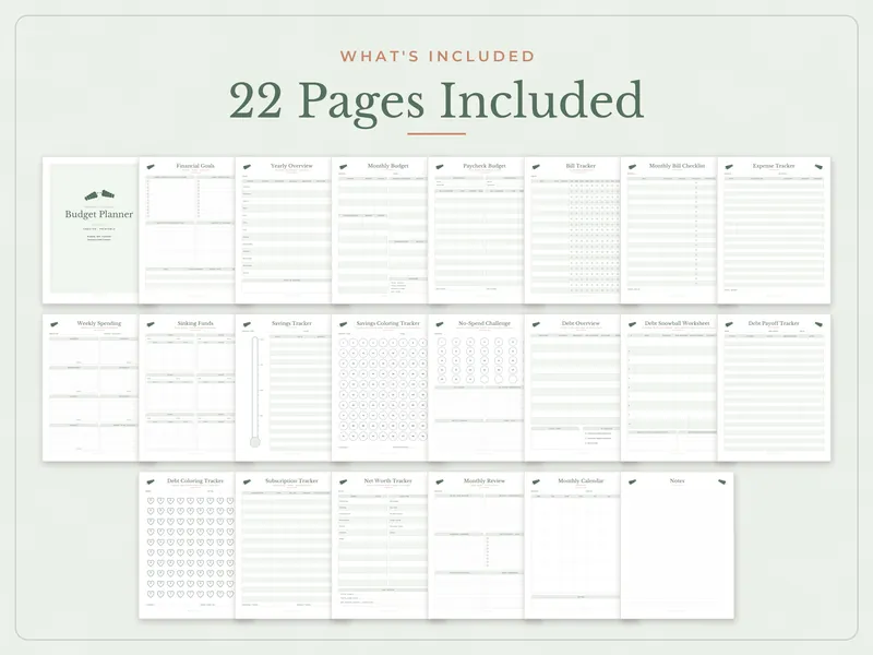 Budget Planner: what's included