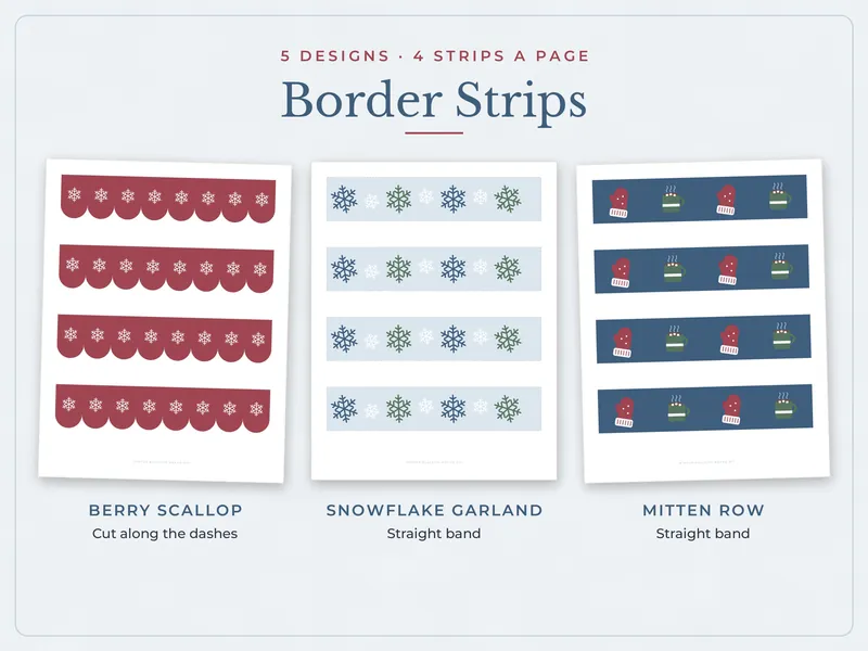 Winter Bulletin Board Kit: borders