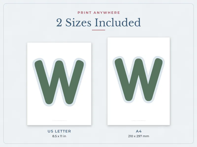 Winter Bulletin Board Kit: paper sizes