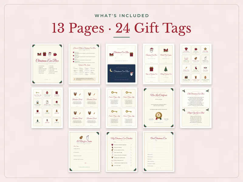 Christmas Eve Box Kit: what's included