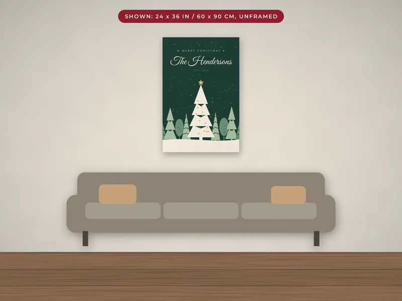 Christmas Family Name Print: 05