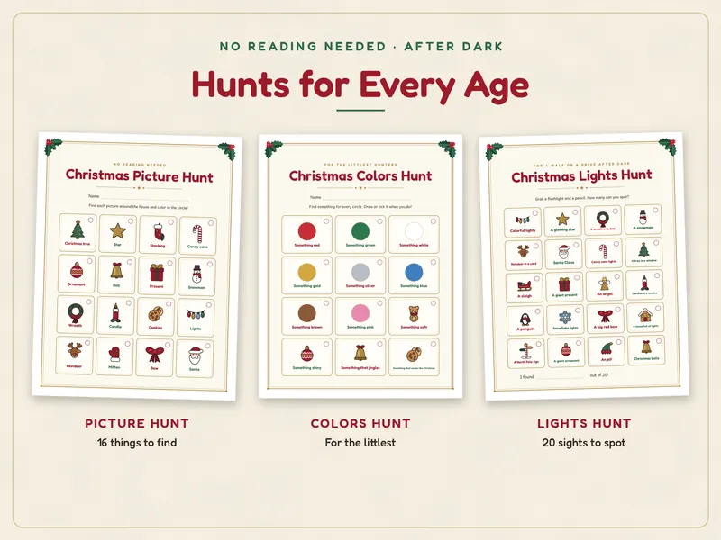 Christmas Scavenger Hunt for Kids: hunts