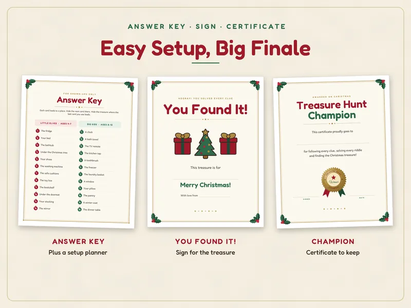 Christmas Scavenger Hunt for Kids: finale