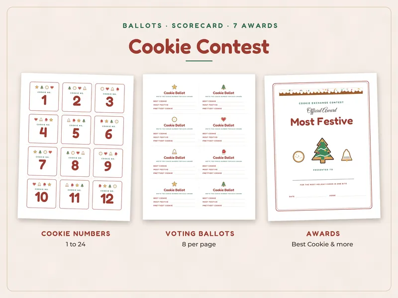 Christmas Cookie Exchange Party Kit: contest
