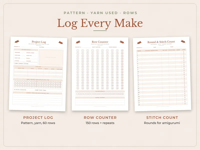 Crochet Project Planner: projects