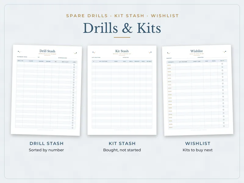 Diamond Painting Tracker: stash