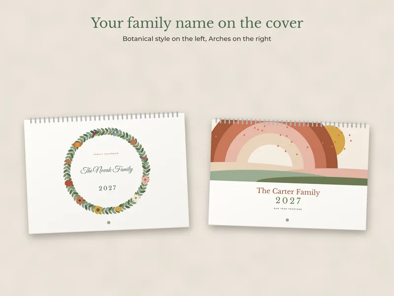 Personalized Family Calendar 2027: 02