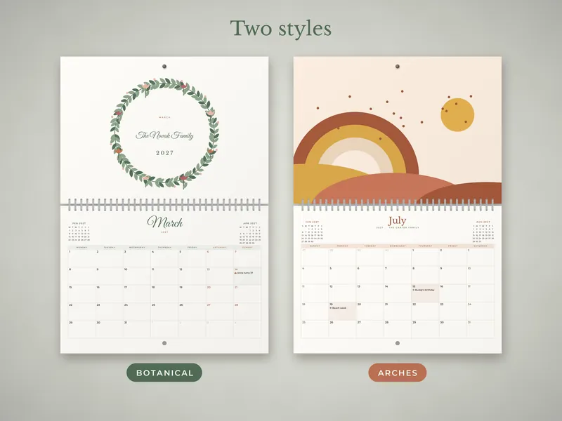 Personalized Family Calendar 2027: 04