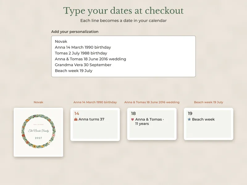 Personalized Family Calendar 2027: 05