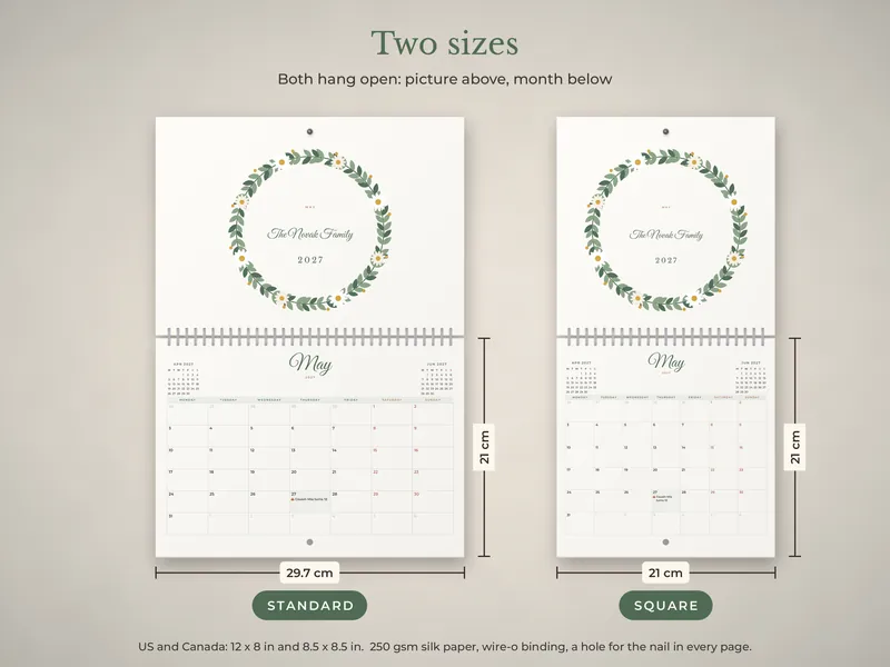 Personalized Family Calendar 2027: 06