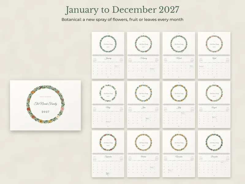 Personalized Family Calendar 2027: 07