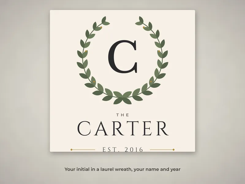 Family Name Established Print: 04