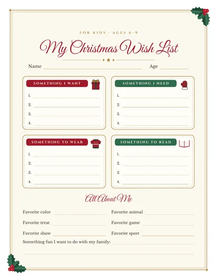 Free Christmas Bucket List Printable: page 3