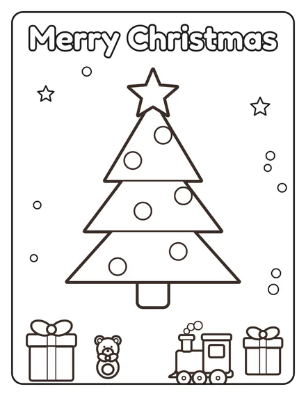 Free Christmas Coloring Pages for Toddlers: page 3