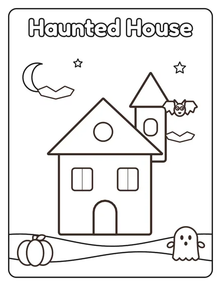 Free Halloween Coloring Pages for Toddlers: page 4