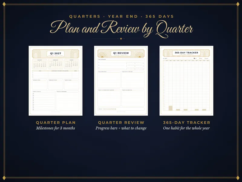2027 Goal Planner: quarters