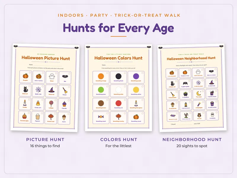 Halloween Scavenger Hunt: hunts
