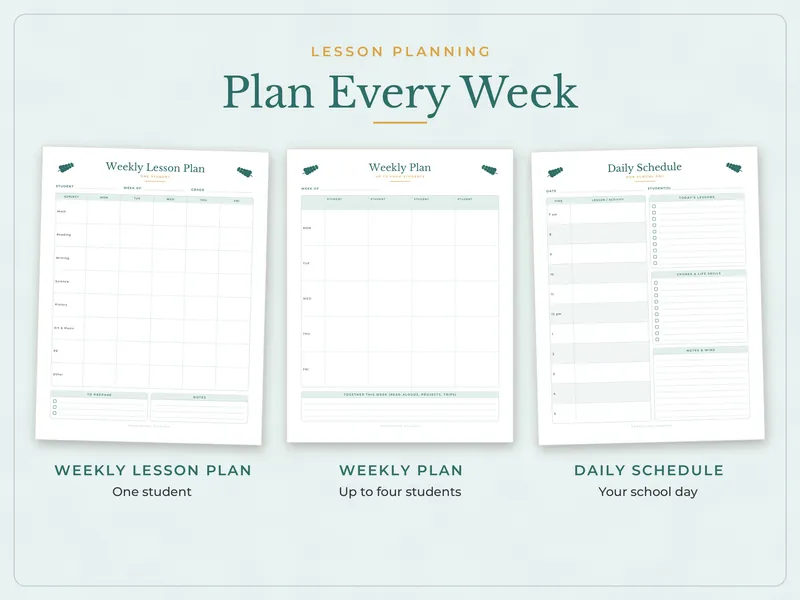 Homeschool Planner: plans