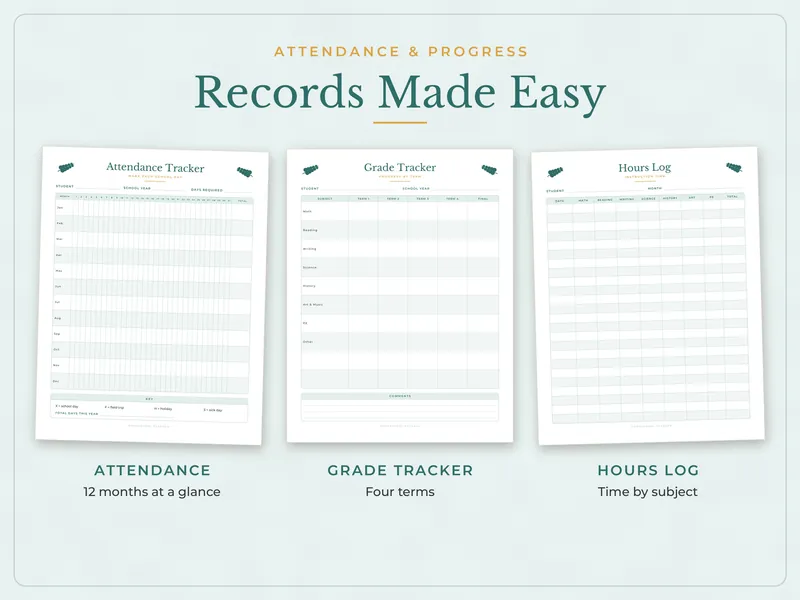 Homeschool Planner: records