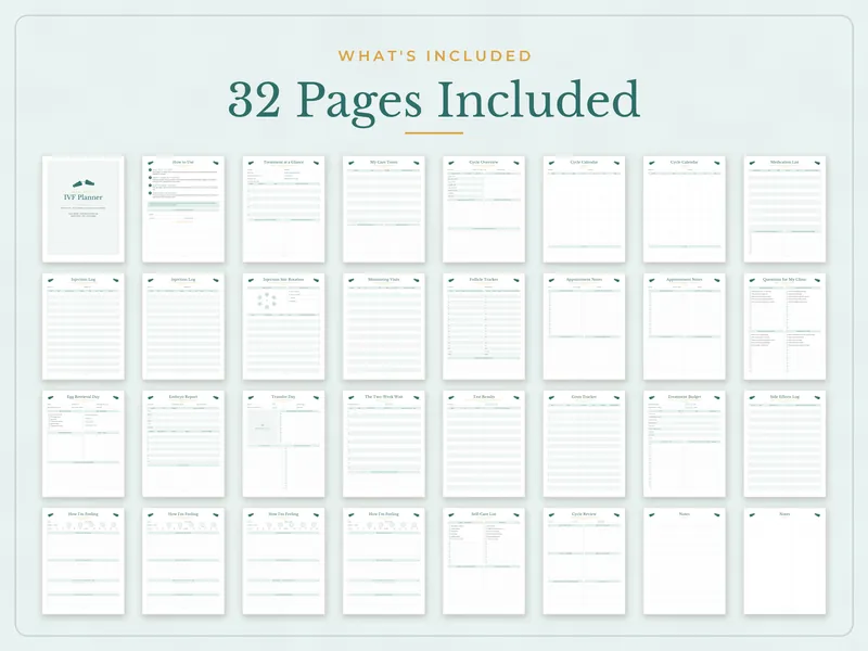 IVF Planner: what's included