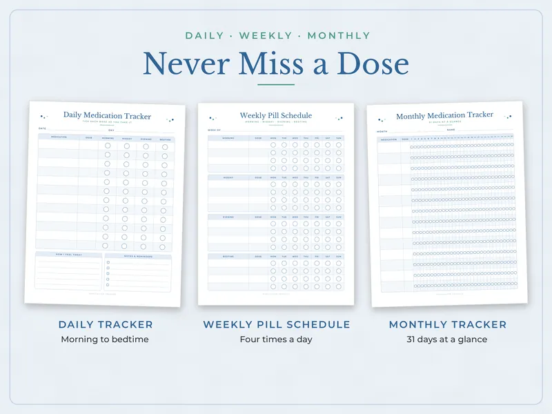 Medication Tracker and Health Binder: trackers