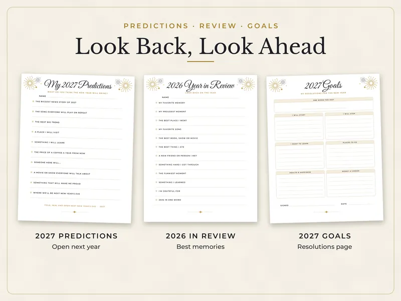 New Year's Eve Party Games 2027: keepsakes