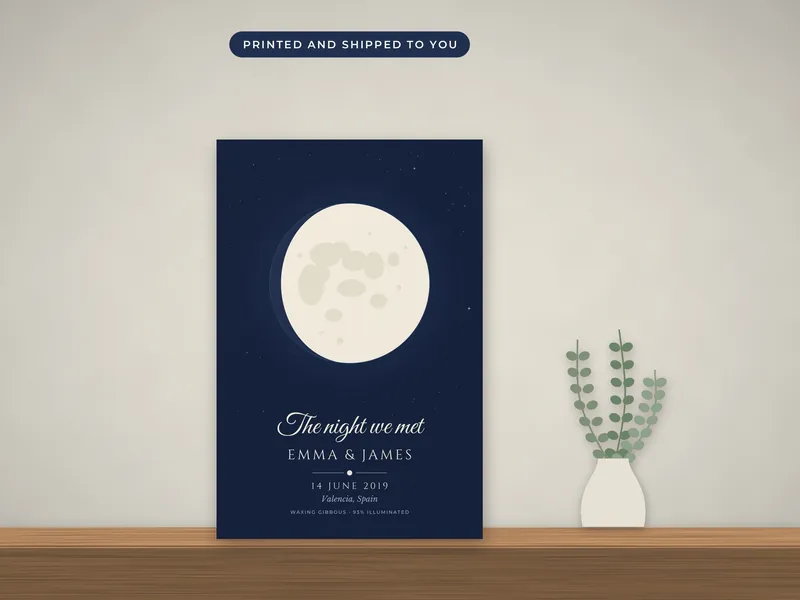 The Night We Met Moon Print: 01