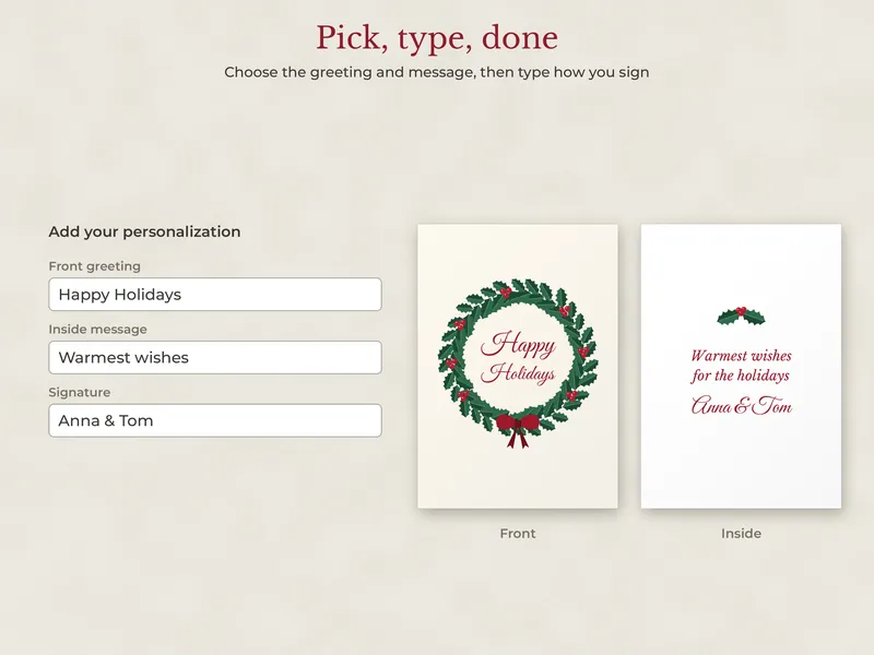 Personalized Christmas Cards: 04
