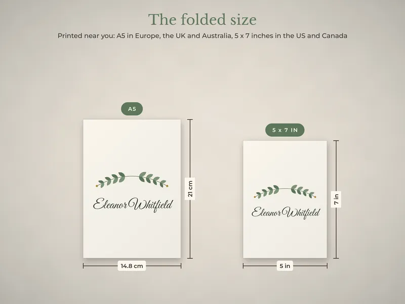 Personalized Name Note Cards: 06