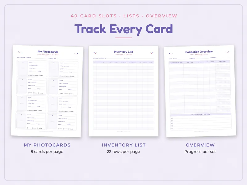 Photocard Collection Tracker: collection