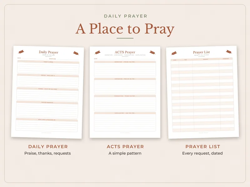 Prayer Journal: prayer
