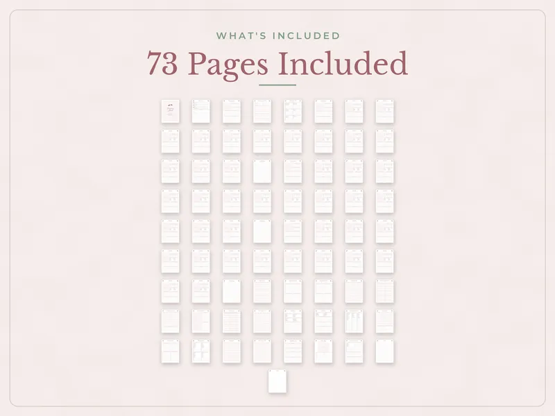 Pregnancy Journal and Planner: what's included