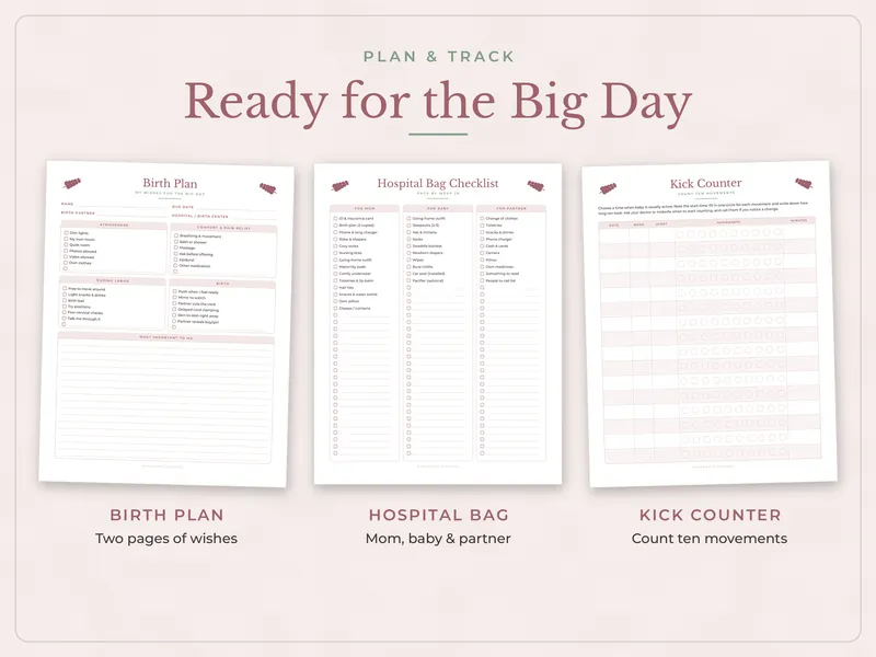 Pregnancy Journal and Planner: ready