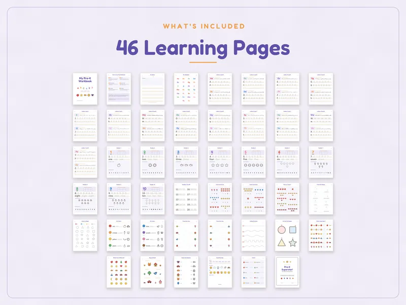 Preschool Learning Binder: what's included