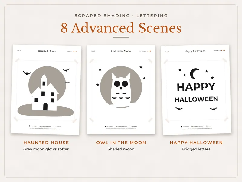 Pumpkin Carving Stencils: advanced