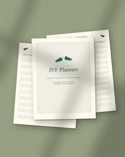 IVF Planner: printed pages