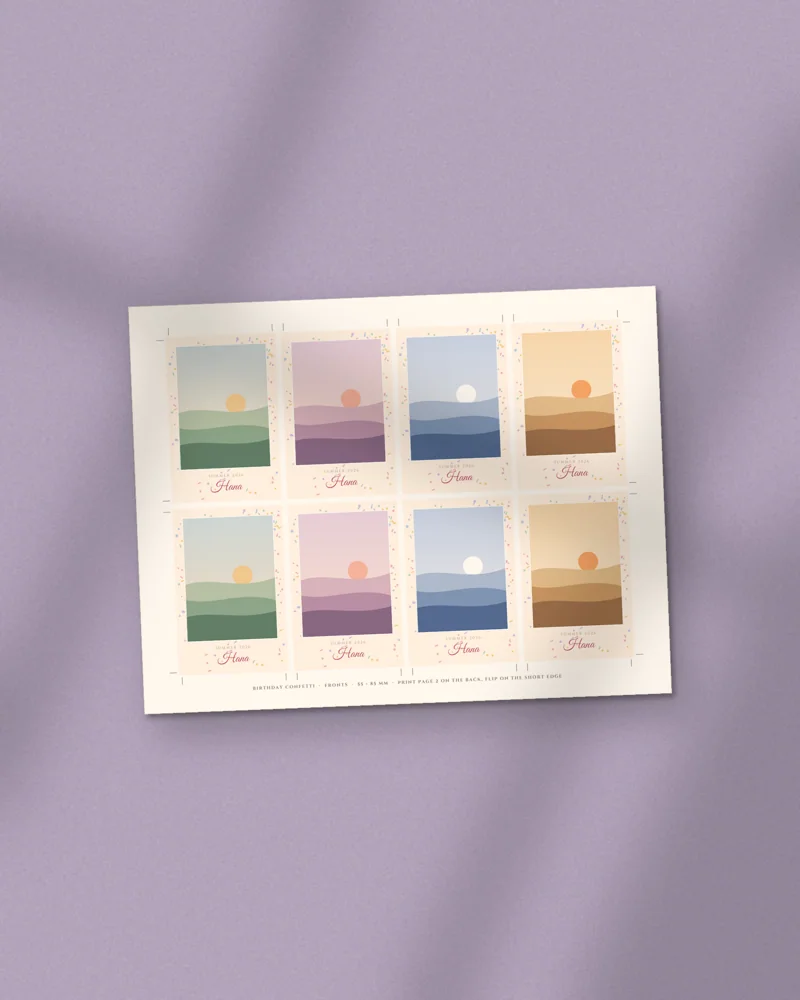 Custom Photocard: the cover, printed
