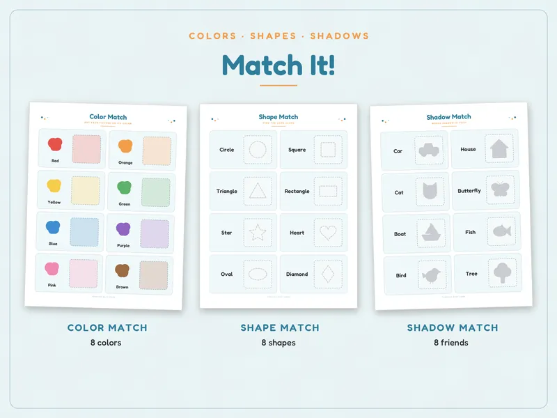 Toddler Busy Book: matching