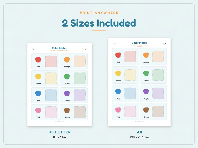 Toddler Busy Book: paper sizes
