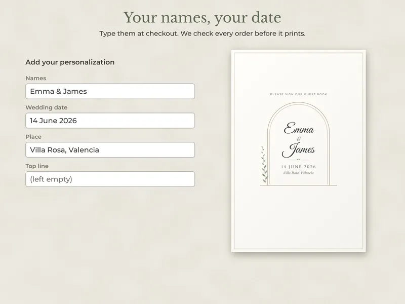 Wedding Guest Book Poster: 02