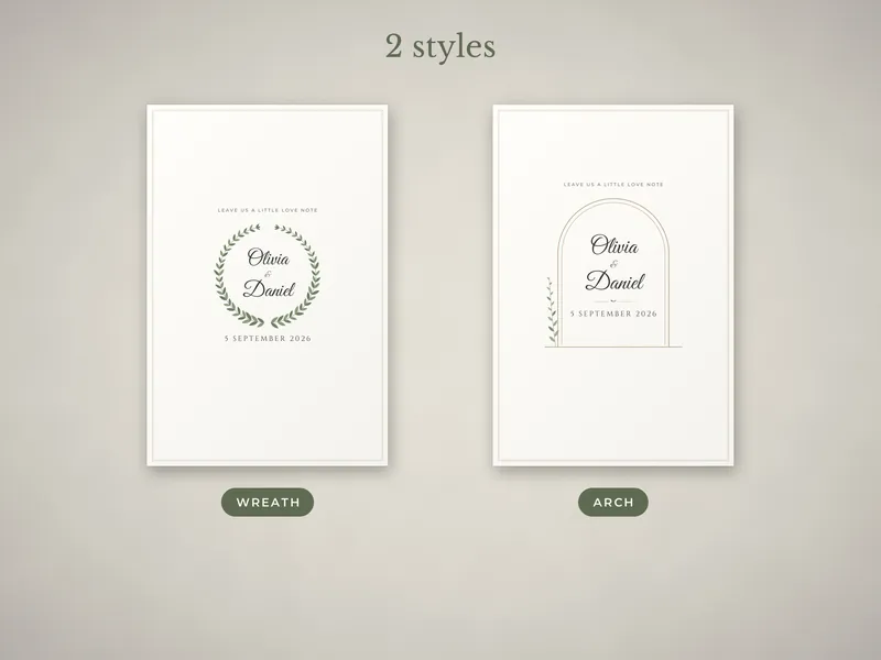Wedding Guest Book Poster: 03