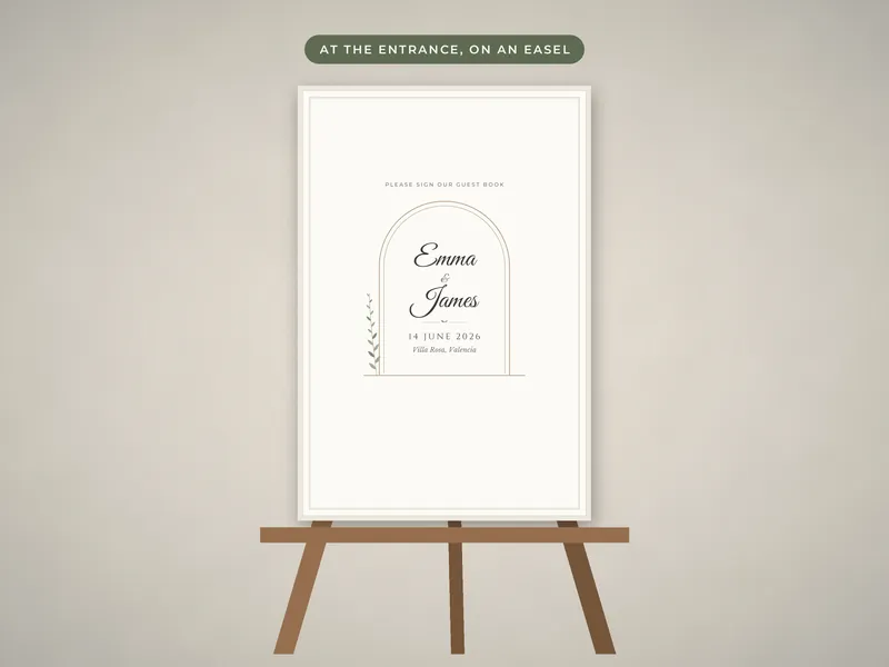 Wedding Guest Book Poster: 05