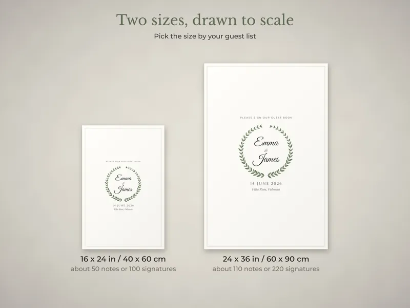 Wedding Guest Book Poster: 06