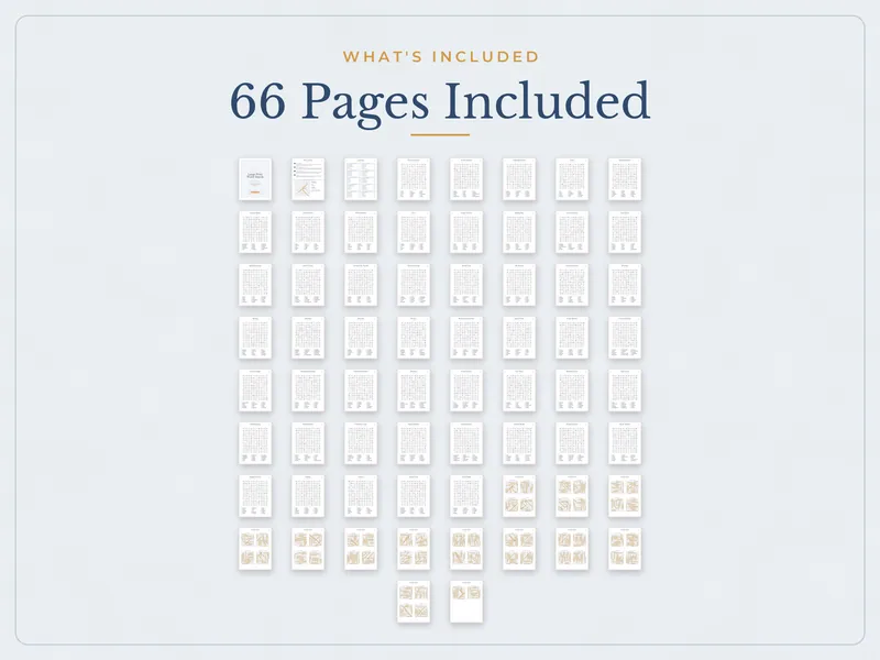 Large Print Word Search for Adults: what's included